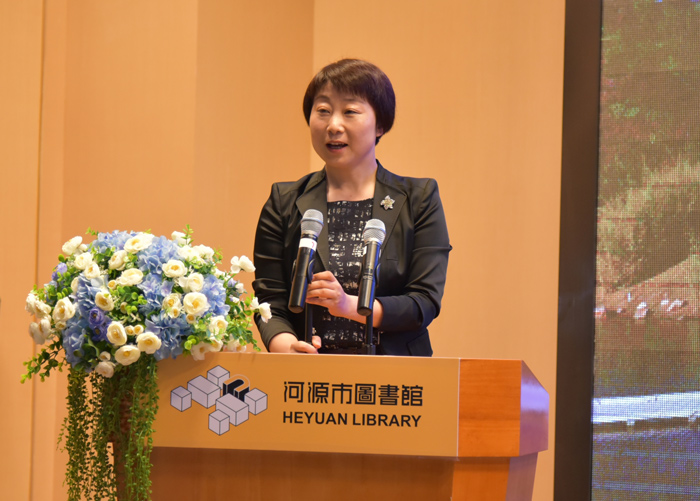 河源市委常委,宣传部长张玲女士致辞